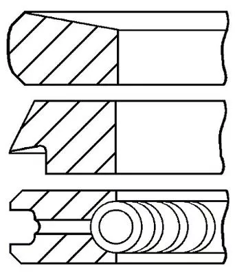 GOETZE ENGINE 08-107000-00 Комплект поршневых колец