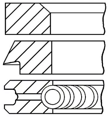 GOETZE ENGINE 08-109700-00 Комплект поршневих кілець