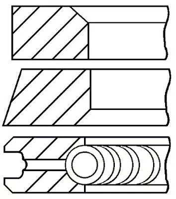 GOETZE ENGINE 08-113700-00 Комплект поршневых колец