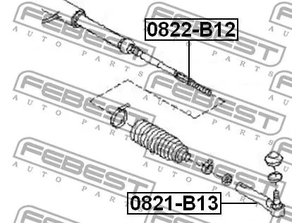 Febest 0822-B12 Рулевая тяга