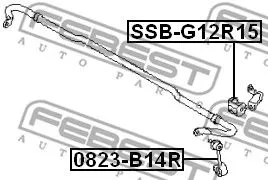 Febest 0823-B14R Стойка стабилизатора
