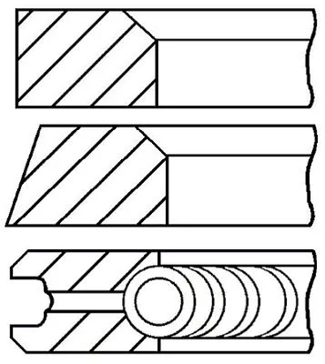 GOETZE ENGINE 08-405200-00 Комплект поршневих кілець