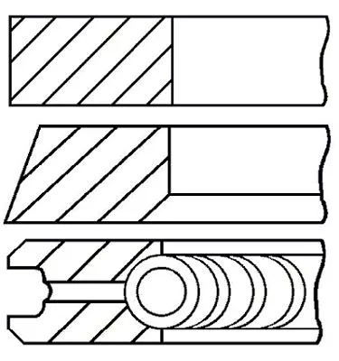 GOETZE ENGINE 08-433000-00 Комплект поршневых колец