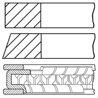 GOETZE ENGINE 08-439400-00 Комплект поршневых колец