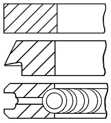 GOETZE ENGINE 08-442300-00 Комплект поршневих кілець