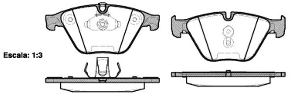 Remsa 0857.20 Тормозные колодки