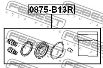 Febest 0875-B13R Ремкомплект тормозного суппорта