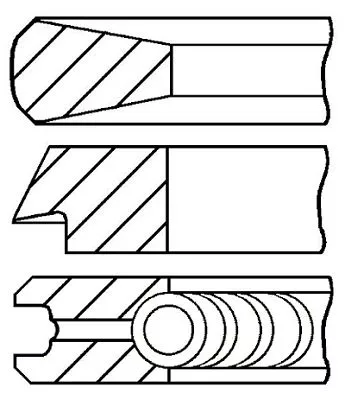 GOETZE ENGINE 08-782300-00 Комплект поршневых колец