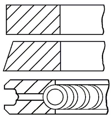 GOETZE ENGINE 08-783500-00 Комплект поршневых колец