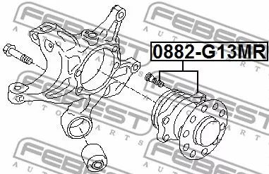 Febest 0882-G13MR Ступица