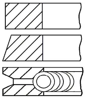 GOETZE ENGINE 08-961800-00 Комплект поршневих кілець