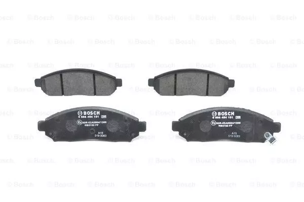 BOSCH 0 986 494 151 Гальмівні колодки