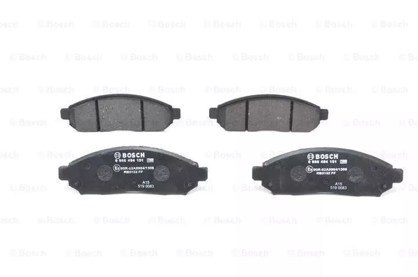 BOSCH 0 986 494 151 Гальмівні колодки
