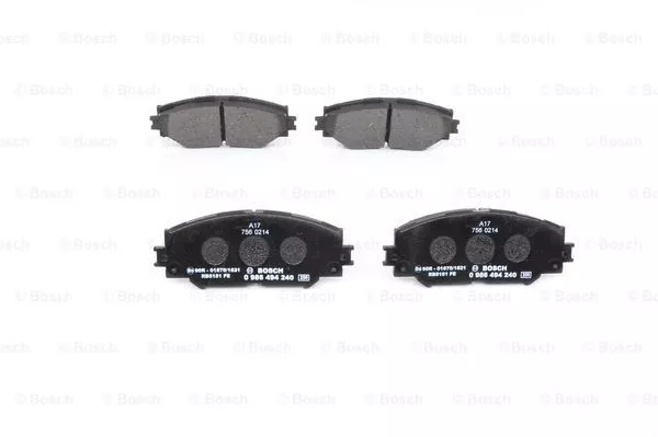 BOSCH 0 986 494 240 Гальмівні колодки