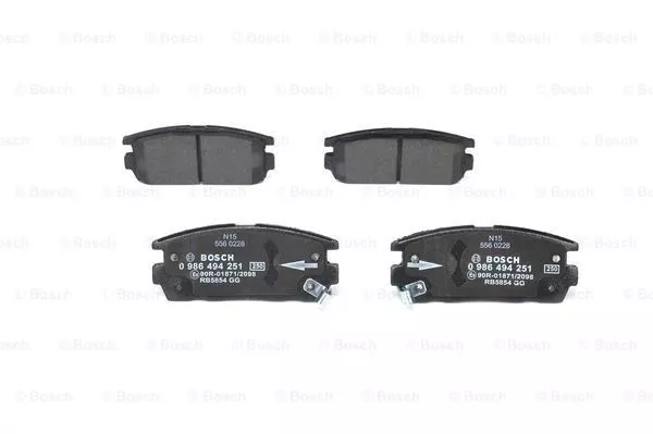 BOSCH 0 986 494 251 Гальмівні колодки