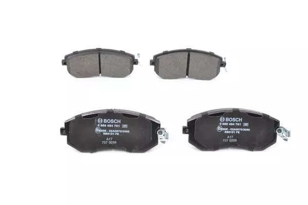 BOSCH 0986494761 Тормозные колодки