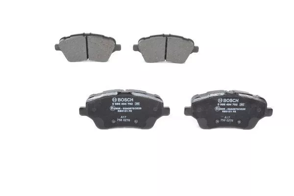 BOSCH 0986494792 Тормозные колодки