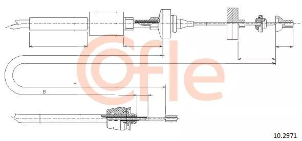 COFLE 10.2971 Трос сцепления