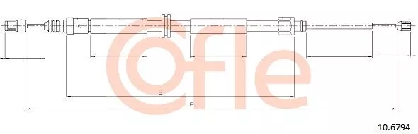 COFLE 106794 Трос ручного гальма