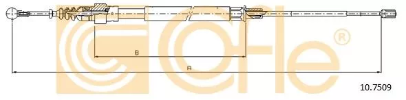 COFLE 10.7509 Трос ручного гальма