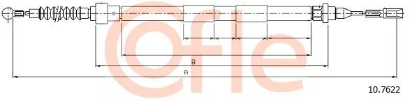 COFLE 10.7622 Трос ручного гальма