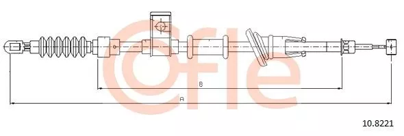COFLE 10.8221 Трос ручного гальма