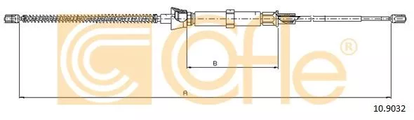 COFLE 10.9032 Трос ручного гальма