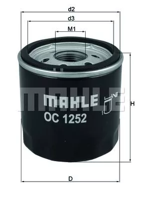 MAHLE ORIGINAL OC1252 Масляный фильтр