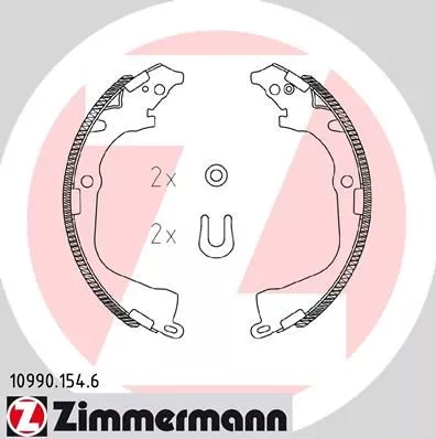 ZIMMERMANN 109901546 Гальмівні колодки