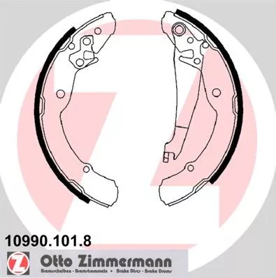ZIMMERMANN 109901018 Тормозные колодки