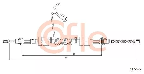 COFLE 11.5577 Трос ручного тормоза