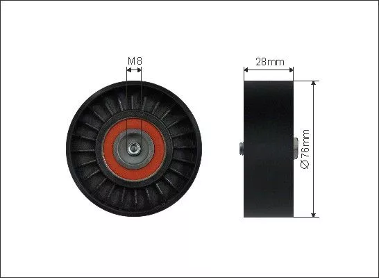 CAFFARO 12000 Ролик ременя генератора