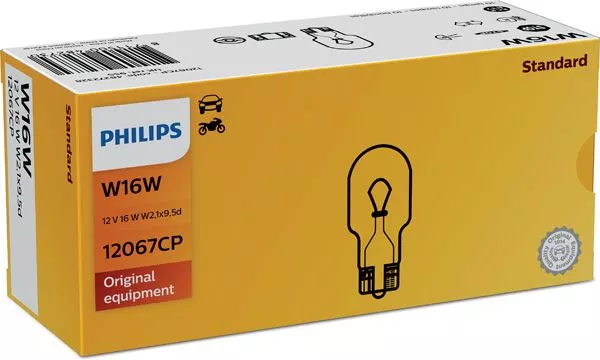 Лампа Philips Vision W16W 12V 16W 12067CP