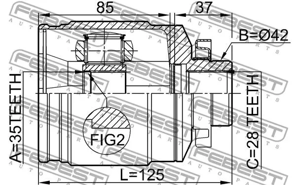 Febest 1211-SFCLRH ШРКШ