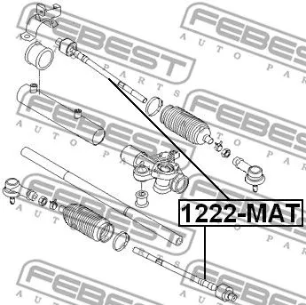 Febest 1222-MAT Рульова тяга