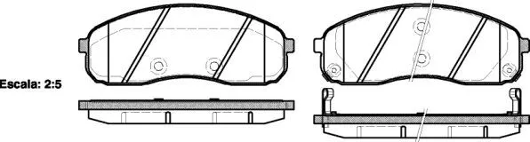 Remsa 1244.02 Тормозные колодки