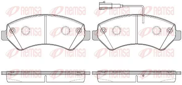 Remsa 1275.22 Гальмівні колодки