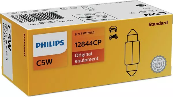 Лампа Philips Vision C5W 12V 5W 12844 CP