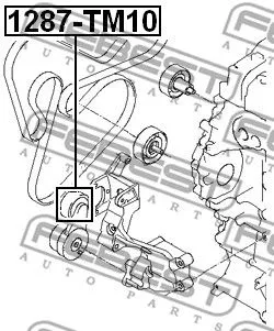 Febest 1287-TM10 Ролик ремня генератора