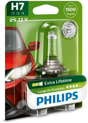 Лампа Philips EcoVision LongLife H7 12V 55W 12972LLECOB1