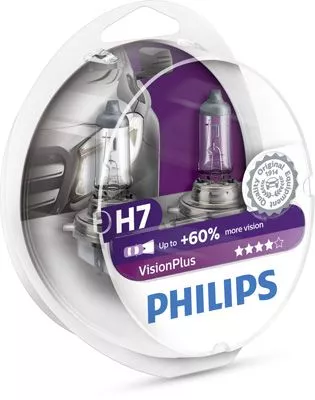 Лампа Philips VisionPlus +60% H7 12V 55W 12972VPS2