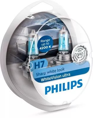 Лампа Philips WhiteVision Ultra H7 12V 55W 12972WVUSM