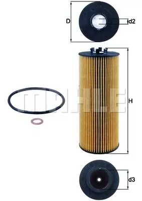 KNECHT OX164D Масляный фильтр