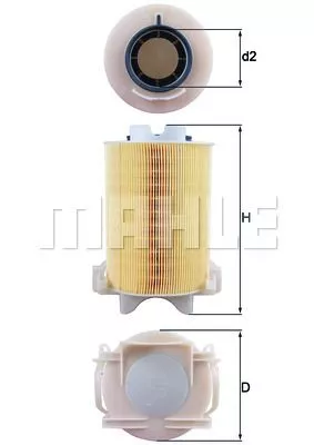 KNECHT LX1566 Воздушный фильтр
