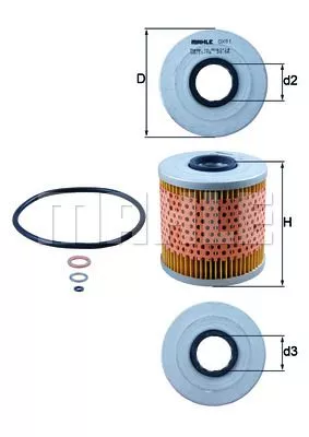 KNECHT OX91D Оливний фільтр