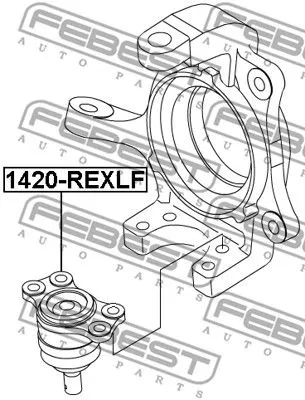 Febest 1420-REXLF Шаровая опора