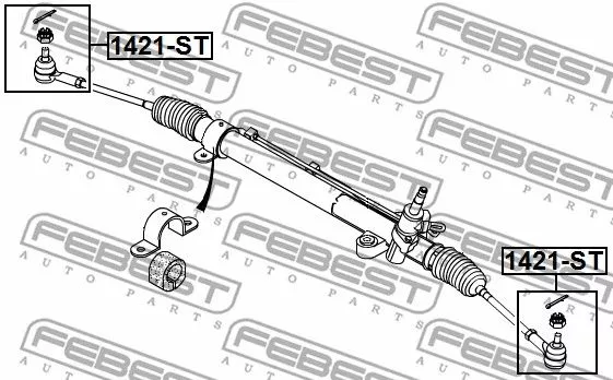 Febest 1421-ST Накінечник рульової тяги