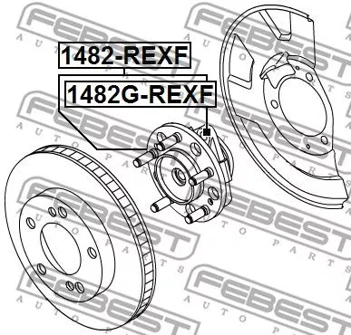 Febest 1482G-REXF Ступица