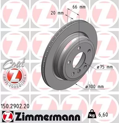 ZIMMERMANN 150.2902.20 Тормозные диски
