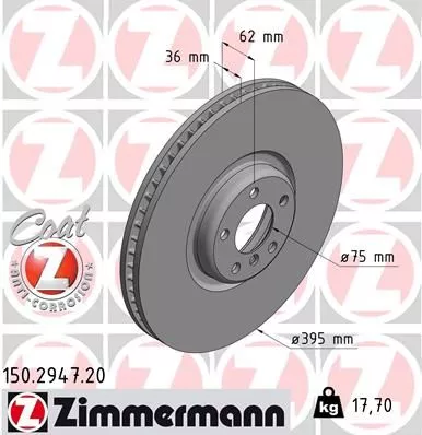 ZIMMERMANN 150.2947.20 Тормозные диски